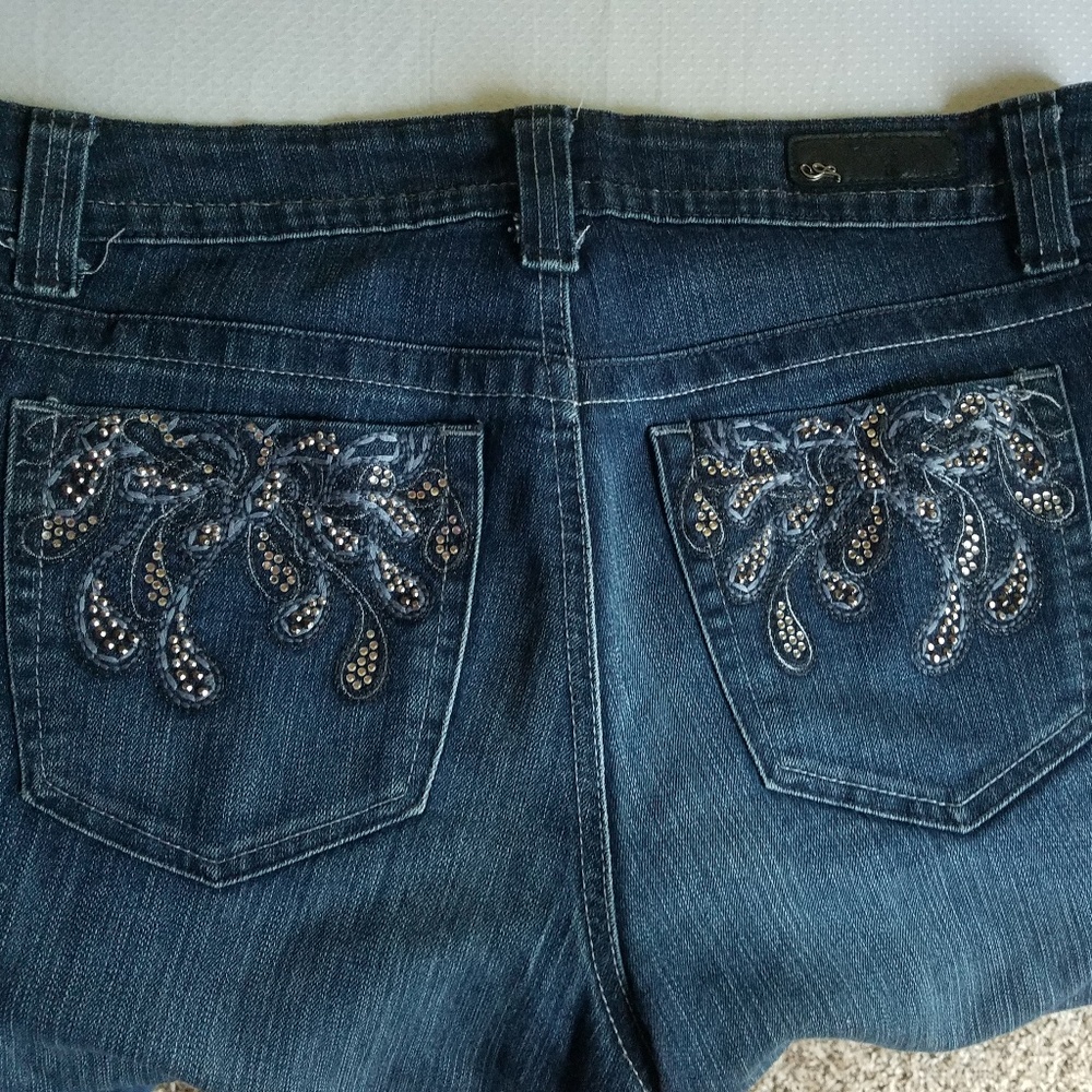 Style & Co Premium Jeans Embellished Rhinestones